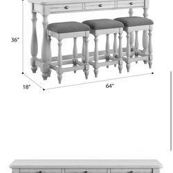 Sofa Table Wrapped In Storage 