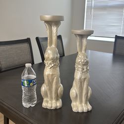 Bunny candle holders