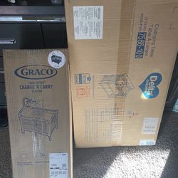 Baby Crib Brand New & Changing Station 