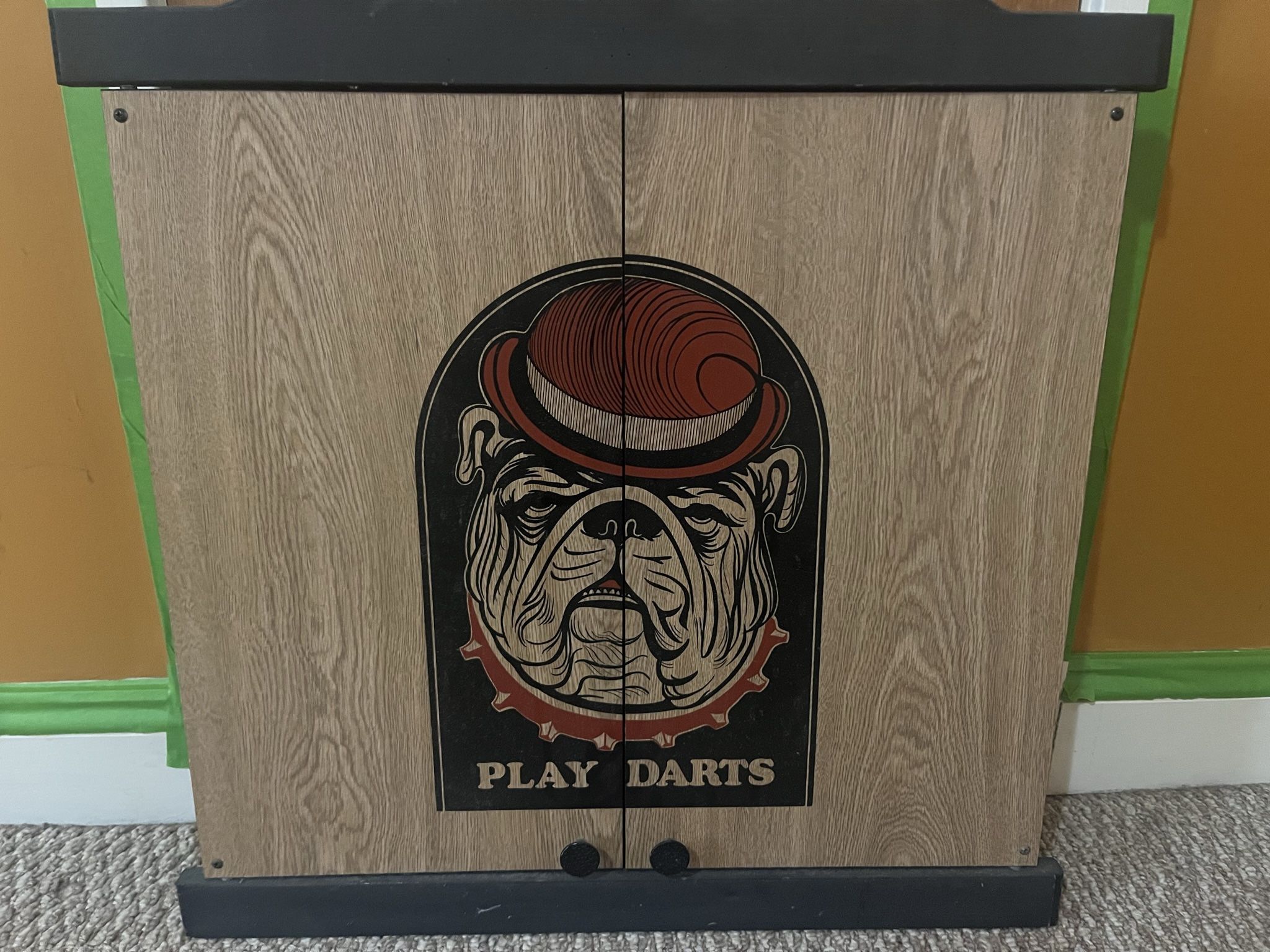 Dart World Dart Board Cabinet (Darts Not Included)