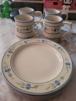 1984 princess house mugs and plates
