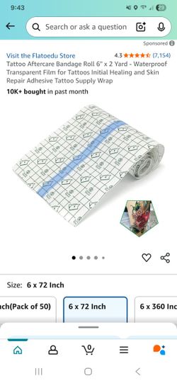 Clear Tattoo Aftercare Bandage