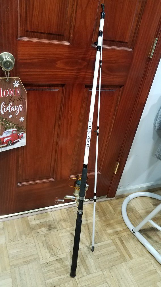 8ft Strong Surf Rod and Big Reel 50lb x5 Braided