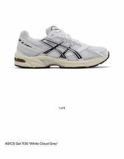 asics gel 1130 white cloud grey