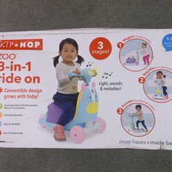 NEW 3-in-1 ride on Skip Hop Kids Horse Car Toy