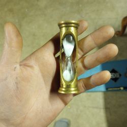 Vintage Brass Hour Glass 