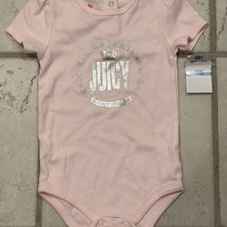 Juicy Couture Bodysuit One Piece Size 24 Months New (Top Only)