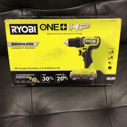 Ryobi Brushless 18v 1/2 Drill Driver Kit