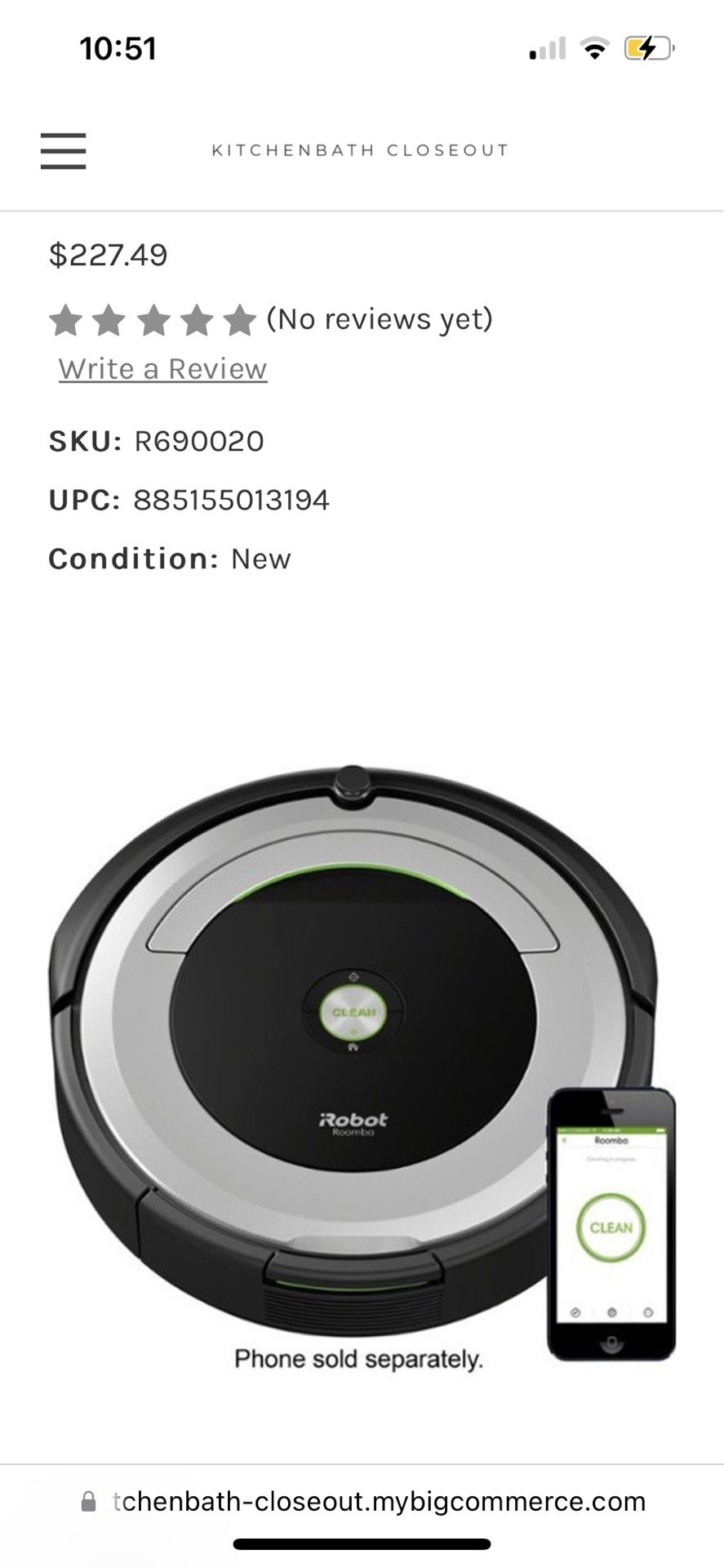 iRobot - Roomba 690 App-Controlled Robot Vacuum - Black/Silver