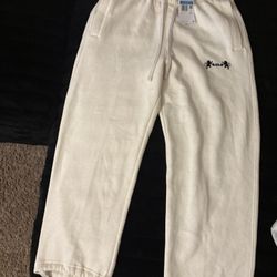 Nike Lebron James Mens Size Medium Tall Fleece Pants Open Hem Phantom FB7127 027