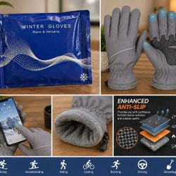 🔥 WINTER DEAL – Waterproof Touchscreen Gloves (Multiple Sizes/Colors) 🔥