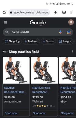 Factory sealed )Nautilus R618 Recumbent Stationary for Sale in
