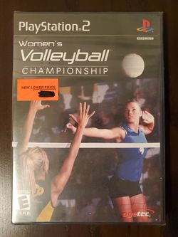 New Women's Volleyball Championship PS2 Sony PlayStation 2 2008 US Agetec