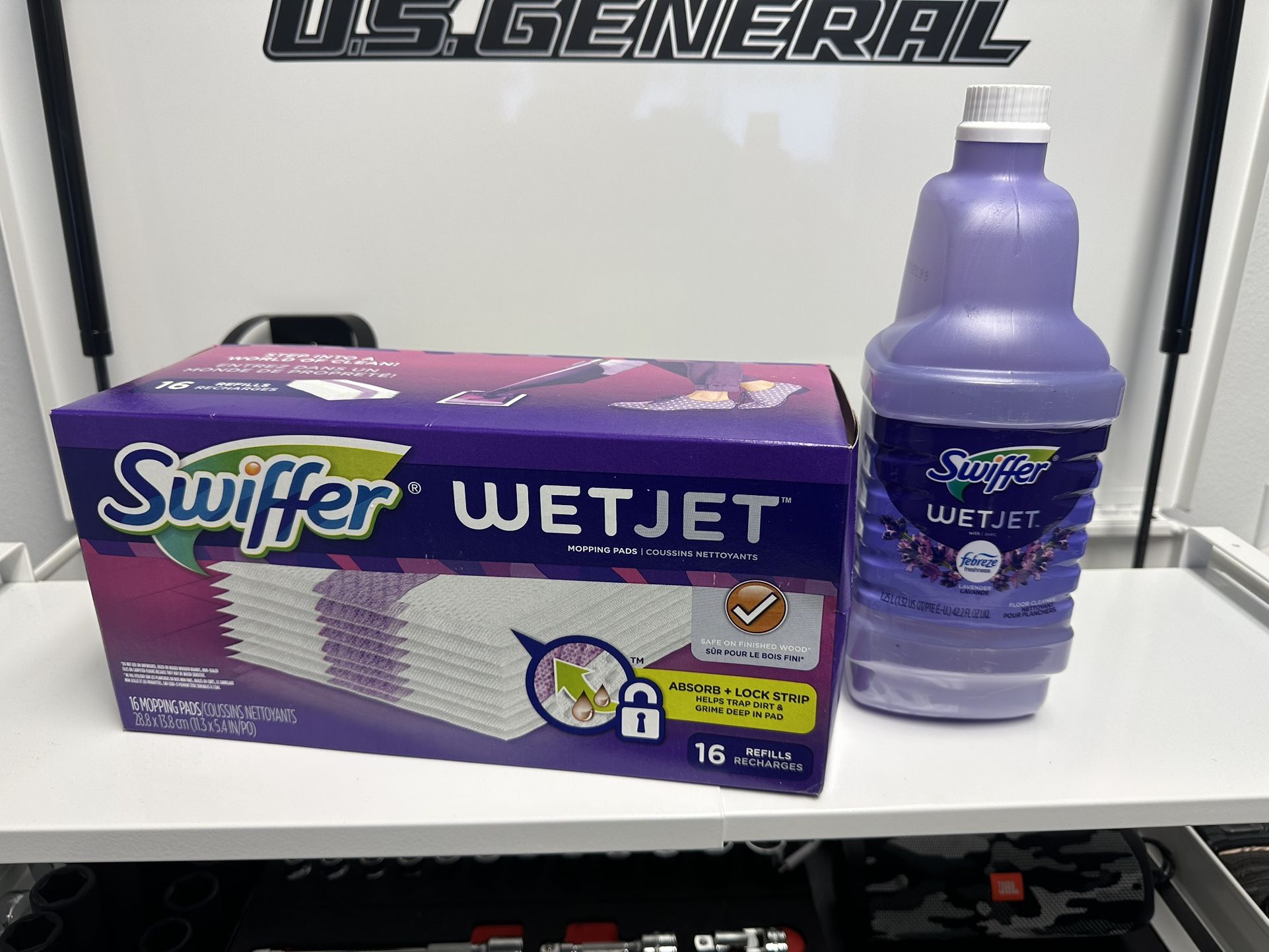 Swiffer pads and cleaning solution