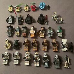 Super RARE LEGO Star Wars Minifigures: Darth Malgus, Boba Fett, C. Wolffe, Max R