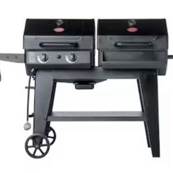 Char-Griller FlexFuel Black Liquid propane and charcoal Combo Grill