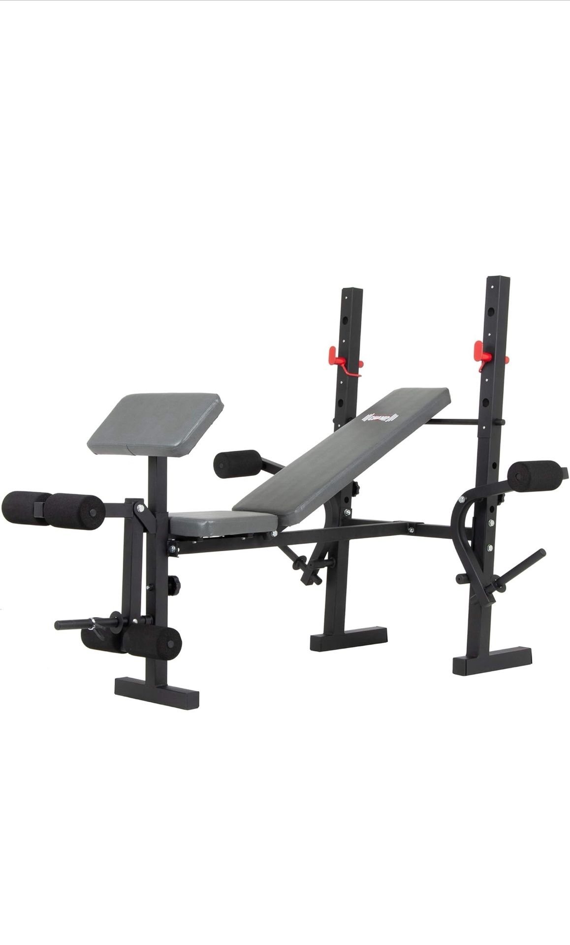 Body Champ Standard Weight Bench with Butterfly and Preacher Curl, Incline/Flat Adjustable BCB580