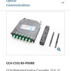 Corning 12 Port LC-APC Splice Cassette