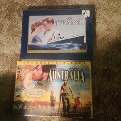 Movies Gifts.. Dvd  Collector Gift Box Sets Of Popular Titanic Or Australia. $20 Each 