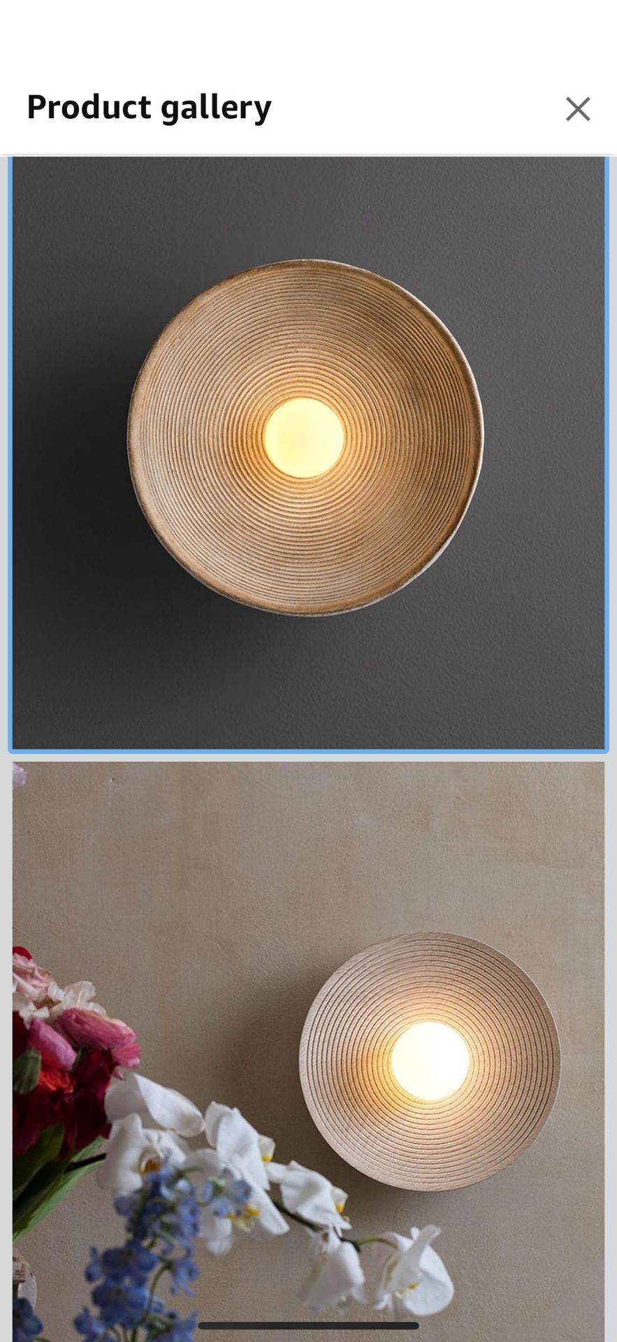 Japanese Style Wall Lamp, Wired Wall Light Fixture