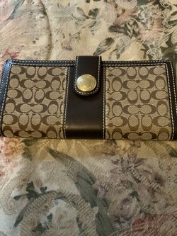 Coach Khaki Mahogany Signature Wallet
