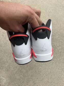 Nike Air Jordan 6 Retro GS White Infrared 2018 384665 123 Youth Size 5.5y for Sale in Garden Grove CA OfferUp