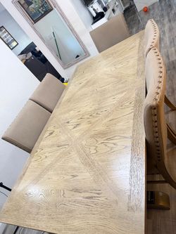 Dining table with 6 chairs