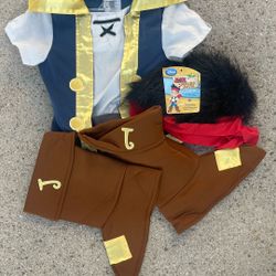 New Disney Jake The Pirate Costume Size 2T