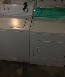 Roper washer and dryer set/ 90 day warranty/ delivery and installation are available