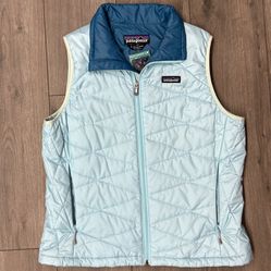 Womens Patagonia Puffer Vest Quilted Down Jacket Coat Sweater Size large