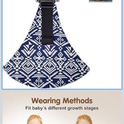 Baby Sling Carrier,Toddler Carrier, 2025 New Baby Sling,Portable and Lightweight Sling,Non-Slip Hip Seat Carrying 10-30lbs(Bluesail)