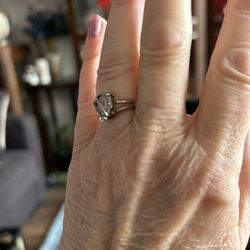  🌺Beautiful Sterling Silver Zirconia Wedding Gemstone Rings Sizes 5-10 