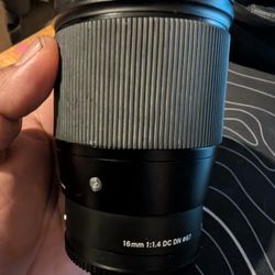 Sigma 16mm 1.4 For Sony e mount