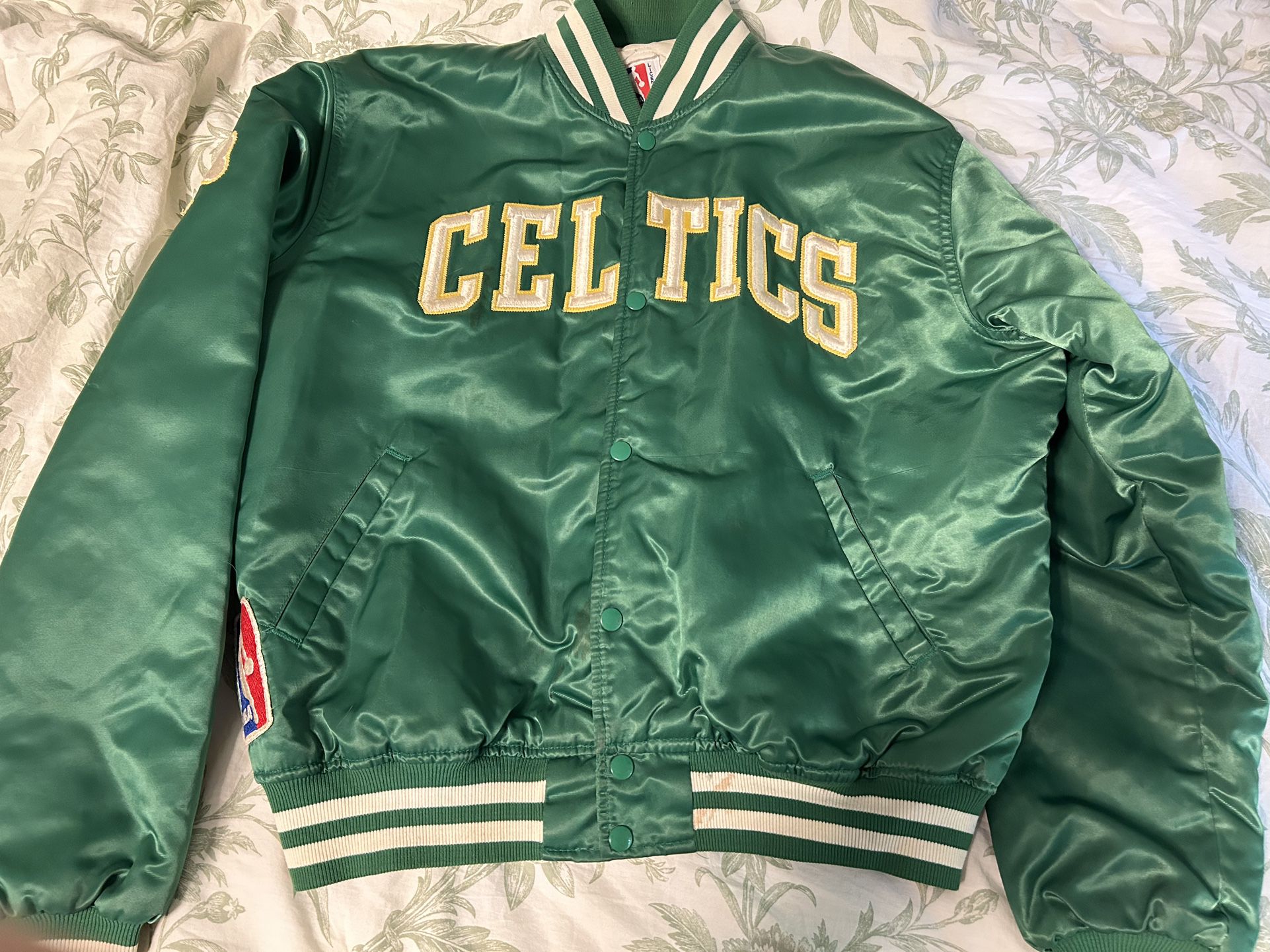 Vintage Celtics Bomber Jacket 