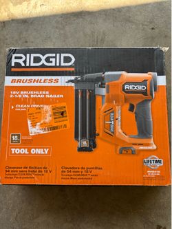 18V Brushless Cordless 18-Gauge 2-1/8 in. Brad Nailer (Tool Only) with CLEAN DRIVE Technology