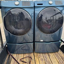 Samsung Washer, And Dryer Electric Everything Works 