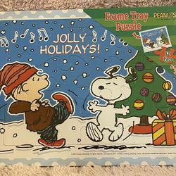 Peanuts Snoopy Frame Tray Puzzle New