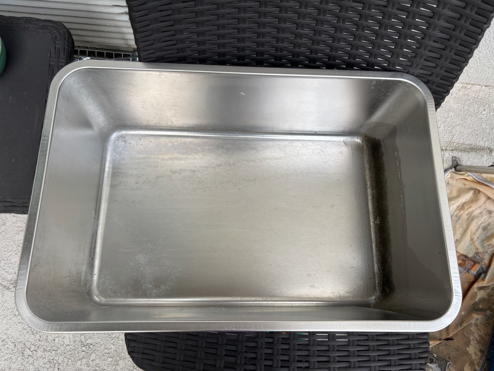 Stainless Steel Cat Litter Box 22”x14”x8”