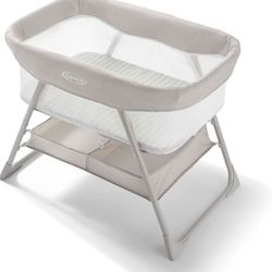 Brand New In The Box- Graco DreamMore Bedside Bassinet, Newborn Bassinet, Travel Bassinet, Portable Bassinet for Newborn Babies to 6 Months, Willow