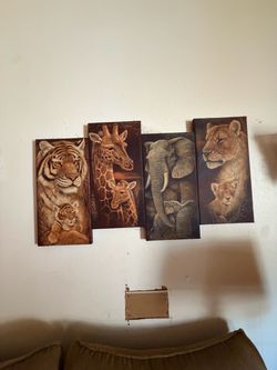 ANIMALS PICTURE 40"w all together; 10 x 20 each; cross streets are Arapaho & Waterview