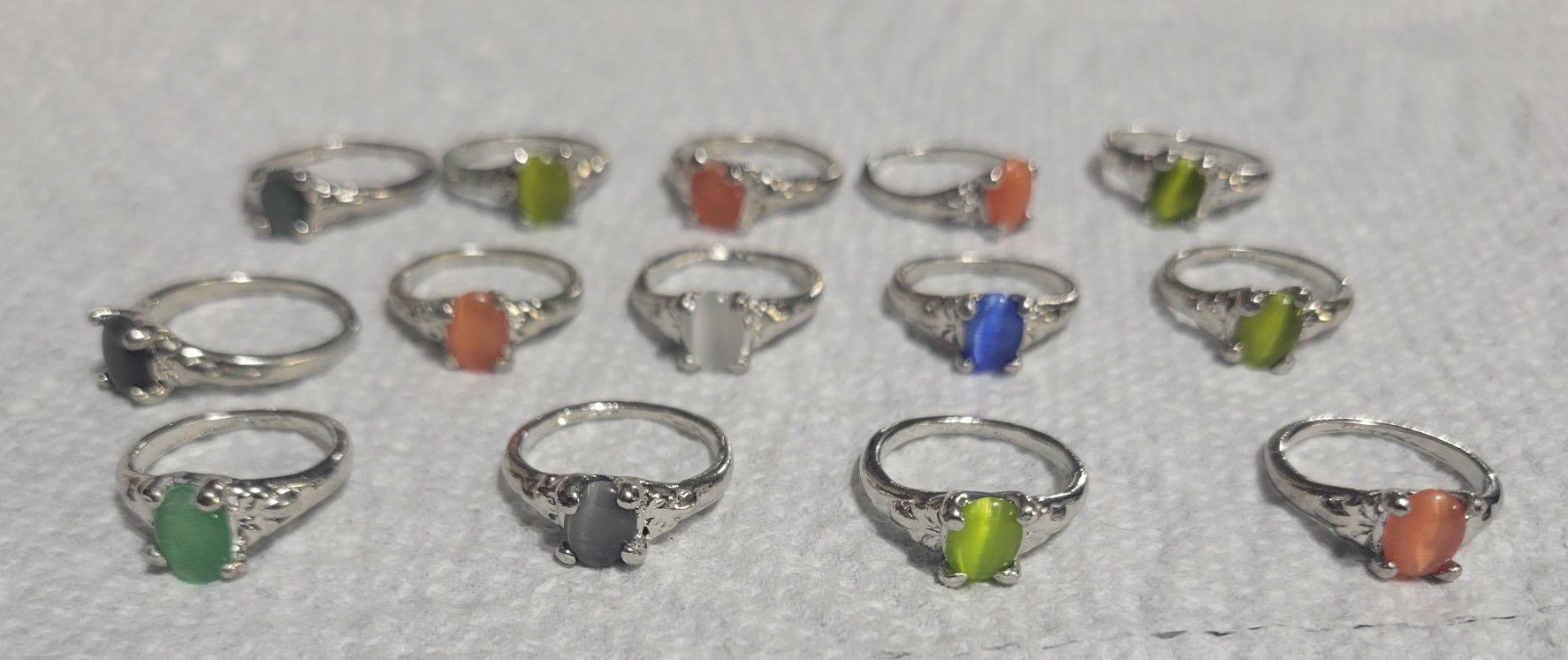 (14) New Stone Rings