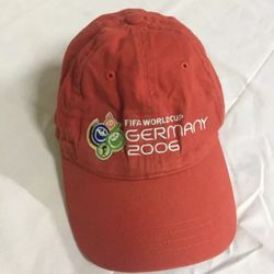 FIFA SOCCER WORLD CUP 2006 Germany Cap Hat Red Vintage Cap