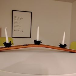 Napa Valley Wine Barrel Stave Candelabra Centerpiece