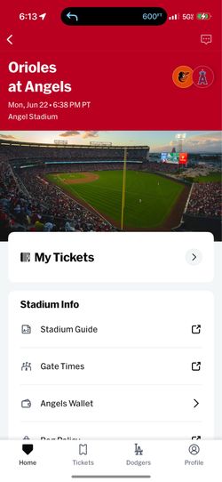 Angel tickets tonight