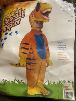 Childrens Dinosaur Costume Size 4-6 (small)