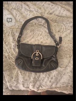 Coach soho black leather bag