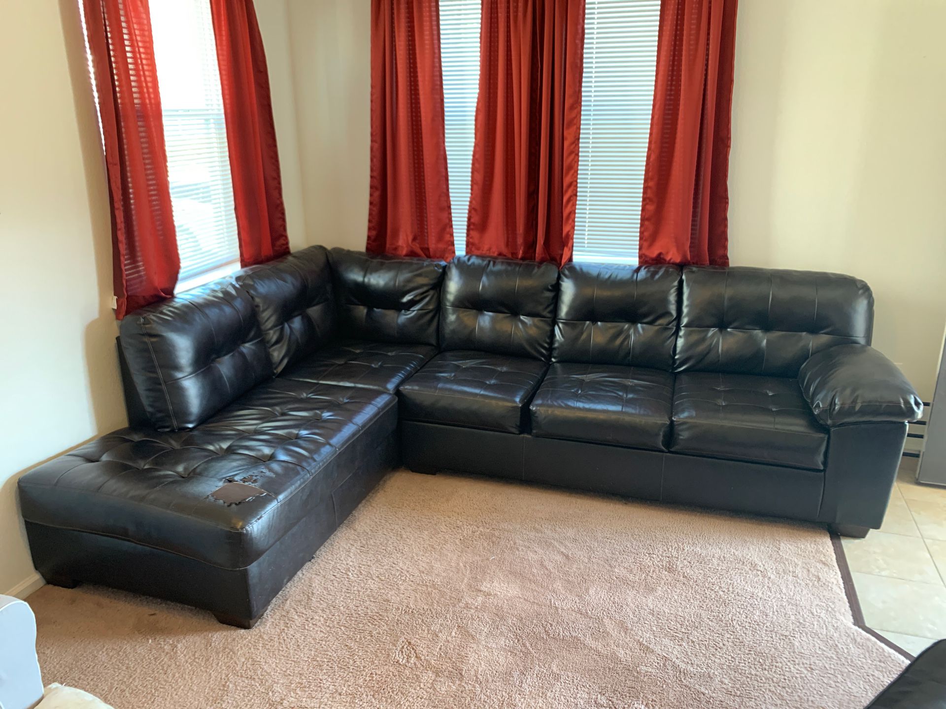 Sectional Couch & Ottoman