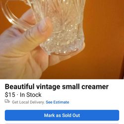 Beautiful Vintage Small Creamer