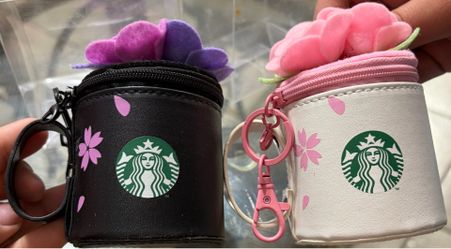 Starbucks Cherry Blossom Sakura  mini coin bag