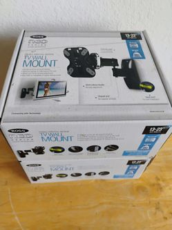 Lot of 2x 13 -23 inches full motion TV, monitor Wall Mounts